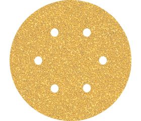 Papel de lija EXPERT C470 con 6 orificios para lijadoras excéntricas de 150 mm, G 40, 50 unidades