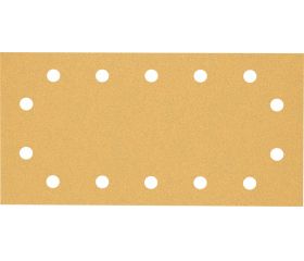 Papel de lija EXPERT C470 con 14 orificios para lijadoras orbitales 115 x 230 mm, G 80 50 unidades