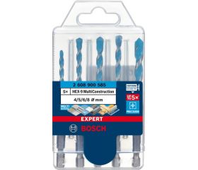 Set de 5 brocas EXPERT HEX-9 MultiConstruction de 4/5/6/6/8 mm