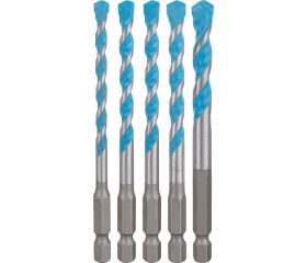 Set de 6 brocas EXPERT HEX-9 MultiConstruction de 5,5/6/6/7/8 mm