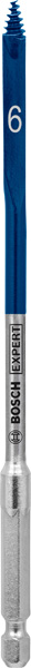 Broca fresadora plana EXPERT Self Cut Speed de 6 x 152 mm