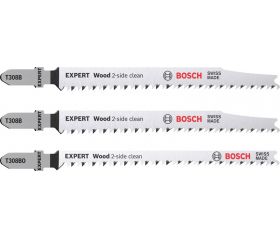 Set de 3 hojas de sierra de calar EXPERT ‘Wood 2-side clean’ T308B/BO