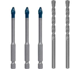 Set mixto de 5 brocas EXPERT HEX-9 HardCeramic de 6 mm