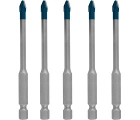Set de brocas para tejas EXPERT HEX-9 HardCeramic de 5 mm, 5 unidades