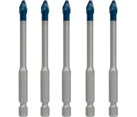Set de brocas para tejas EXPERT HEX-9 HardCeramic de 6 mm, 5 unidades