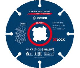 Disco de corte EXPERT Carbide Multi Wheel X-LOCK de 115 mm, 22,23 mm