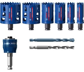 Set de sierra de corona EXPERT Tough Material de 22/25/35/51/60/68 mm, 9 unidades