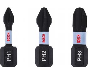 Paquetes de puntas de atornillar Phillips Impact Control