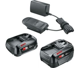 Juego básico Set de iniciación de 18 V (2,0 Ah + 4,0 Ah + AL 18V-20)
