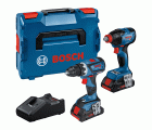 Atornillador/llave de impacto a batería GDX 18V-210 C + GSR 18V-60 C