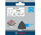Hoja de lija PRO F355, 93 mm, G240, 5 unidades