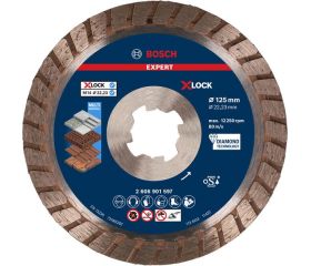 Disco de corte con diamante EXPERT MultiMaterial X-LOCK de 125 x 22,23 x 2,4 x 12 mm