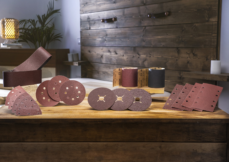 Rollo de lija para madera y pintura, 93 mm x 5 m, P120