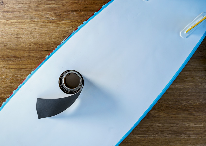 Rollo de lija SiC impermeable, 93 mm x 5 m, P240