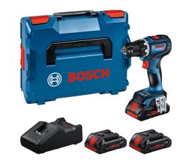 Set para profesionales: Atornillador a batería GSR 18V-90 C + 3 x ProCORE18V 4.0Ah + GAL 18V-40 en L-BOXX