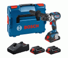 Set para profesionales: Atornillador a batería GSR 18V-110 C + 3 x ProCORE18V 4.0Ah + GAL 18V-40 en L-BOXX