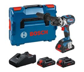 Set para profesionales: Atornillador a batería GSR 18V-110 C + 3 x ProCORE18V 4.0Ah + GAL 18V-40 en L-BOXX