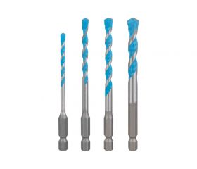Set de 4 brocas EXPERT HEX-9 Multi Construction de 4/5/6/8 mm