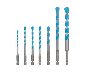 Broca EXPERT HEX-9 Multi Construction, set de 7 piezas 4/5/6/8/10/12