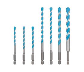 Broca EXPERT HEX-9 Multi Construction, set de 7 piezas 5/5,5/6/7/8/10