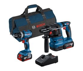Kit combinado Kit de 2 herramientas de 18 V: GSB 18V-45 + GBH 18V-22 + 2 de 4,0 Ah + GAL 18V-40 (C)