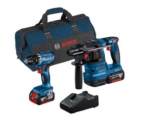 Kit combinado Kit 18V, 2 herramientas: GSR 18V-45 + GBH 18V-22 + 2x 4.0Ah + GAL 18V-40 (C)