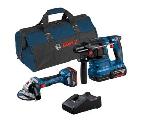 Kit combinado Kit 18V, 2 herramientas: GWS 18V-7 + GBH 18V-22 + 2x 4.0Ah + GAL 18V-40 (C)