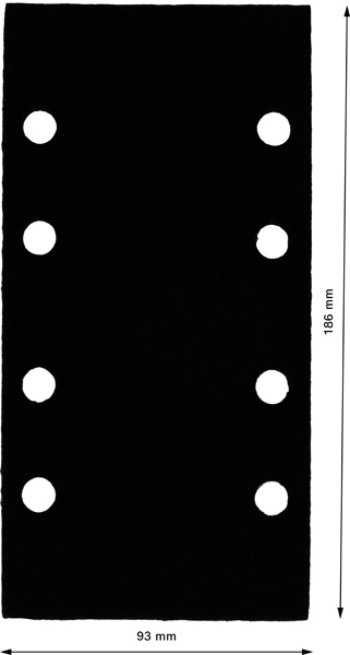 Protector de plato de soporte, 93 mm x 186 mm, 2x