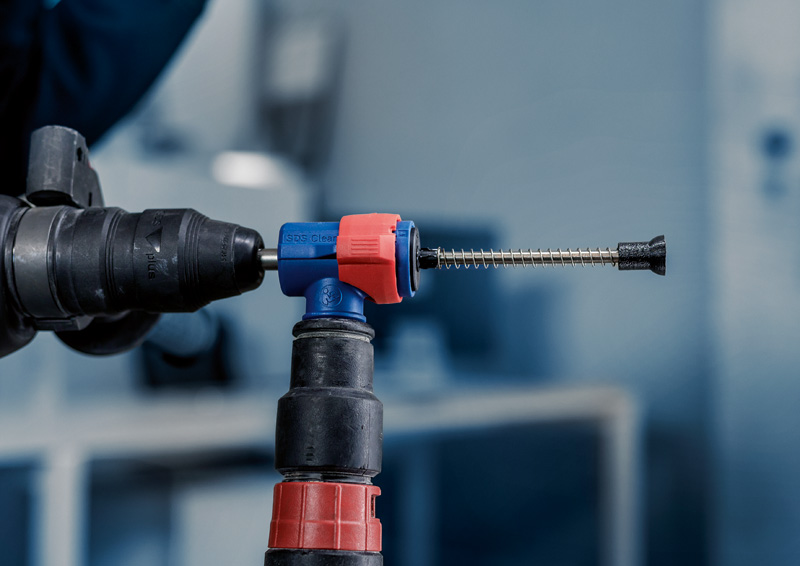 Set de brocas para martillo EXPERT SDS Clean plus-8X de 6,5 x 100 x 225