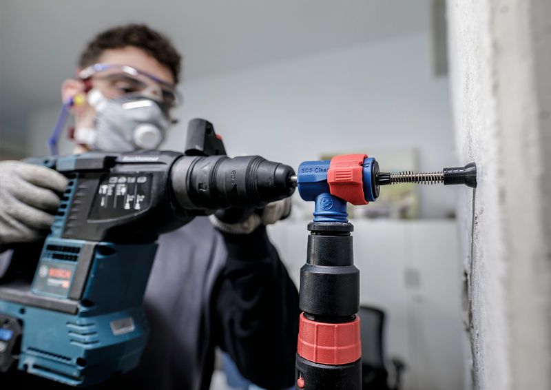 Set de brocas para martillo EXPERT SDS Clean plus-8X de 6,5 x 100 x 225