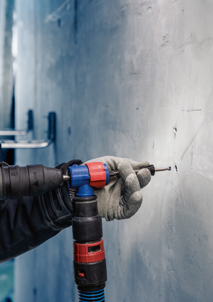 Set de brocas para martillo EXPERT SDS Clean plus-8X de 6,5 x 100 x 225