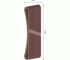 Banda de lija PRO X440, 75 x 508 mm, G150, 3 unidades
