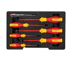 Atornillador Set de destornilladores SL/PH aislados VDE, 7 uds.