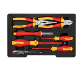 Kit combinado Set mixto de herramientas de mano aisladas VDE, 7 uds.