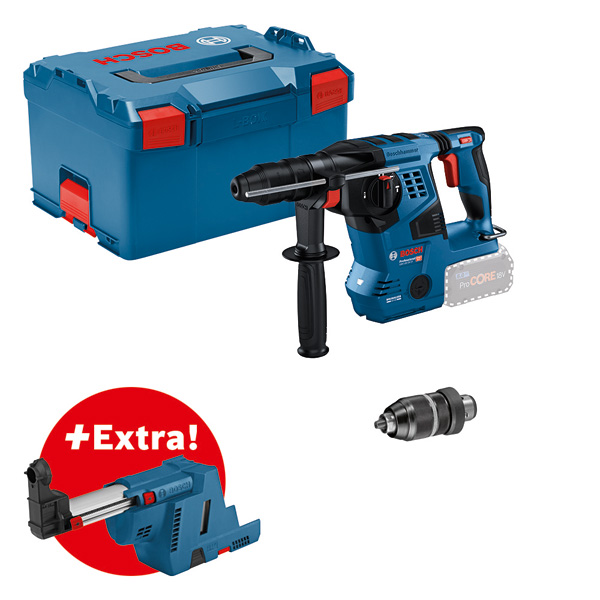 Martillo perforador SDS plus a batería GBH 18V-28 CF + GDE