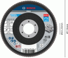 Disco de láminas PRO X571, fresa recta, 115 mm, G120