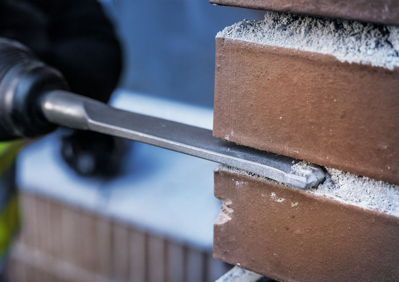 Cincel para mortero PRO SDS max-5C con punta de carburo, 38 x 280 mm