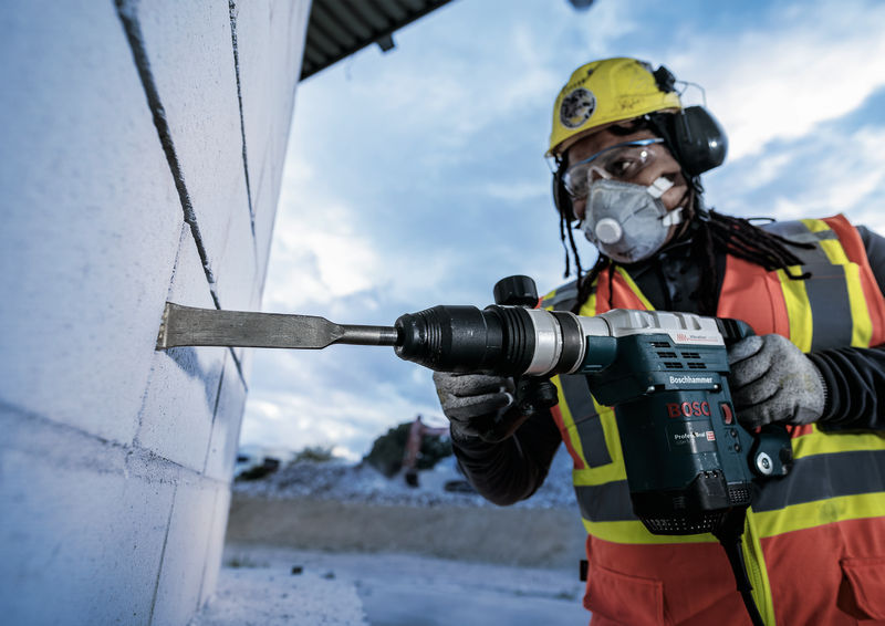 Cincel para mortero PRO SDS max-5C con punta de carburo, 38 x 280 mm