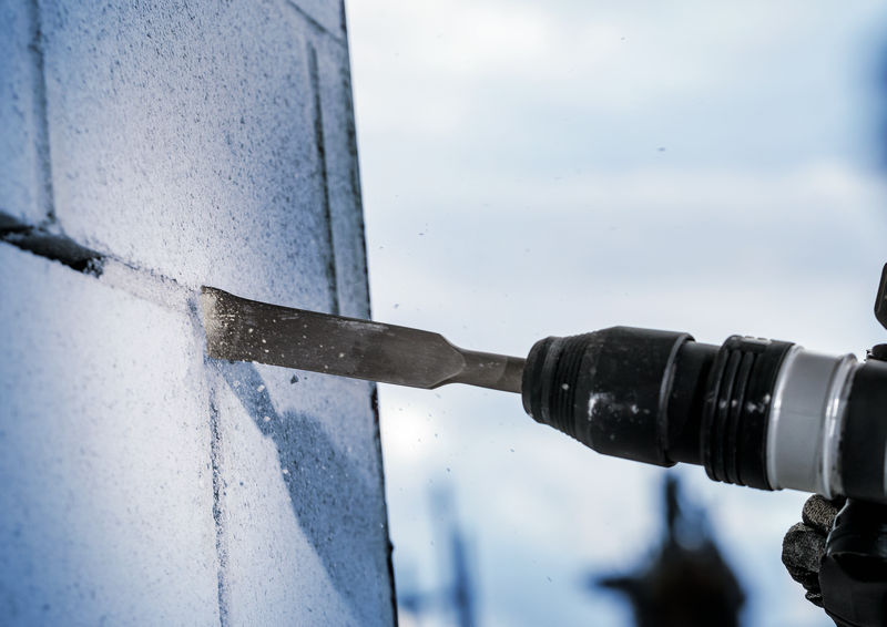 Cincel para mortero PRO SDS max-5C con punta de carburo, 38 x 280 mm