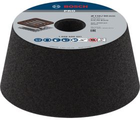 Disco cónico PRO Metal para amoladoras en húmedo, amoladoras grandes, diámetro interior de 22,23 mm