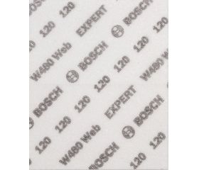 Hoja de lija para lijado a mano EXPERT W480 Web de 1/4 de pulgada, 115 x 140 mm, G120
