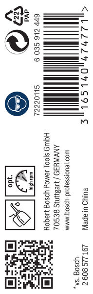 Broca helicoidal PRO Metal HSS-G, longitud estándar, 1,7 x 20 x 43 mm, 10 unidades