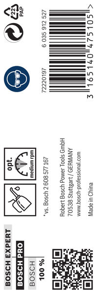 Broca helicoidal PRO Metal HSS-G, longitud estándar, 7,7 x 75 x 117 mm, 10 unidades