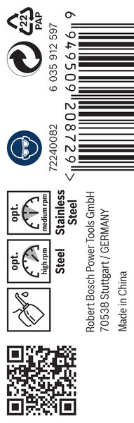 Broca helicoidal PRO Stainless Steel HSS-Co, 2,8 x 33 x 61 mm, 10 unidades