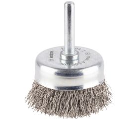 Cepillo de vaso de alambre ondulado PRO Stainless Steel clean para taladros/atornilladores rotativos y de impacto, vástago de inserción cilíndrico