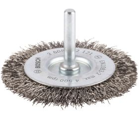 Disco de alambre ondulado PRO Stainless Steel clean para taladros/atornilladores rotativos y de impacto, vástago de inserción cilíndrico