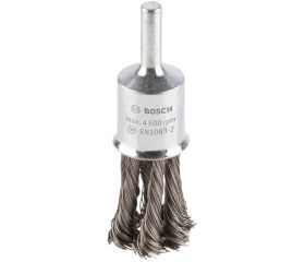 Cepillo de acabado de alambre trenzado PRO Stainless Steel heavy para taladros/atornilladores rotativos y de impacto, vástago de inserción cilíndrico