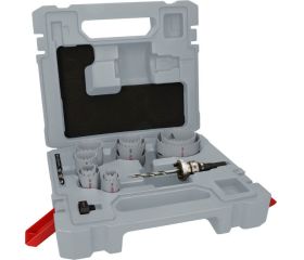 Set de sierras de corona PRO Multi Material y portabrocas Q-Lock, 10 unidades