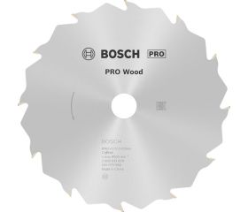 Hoja de sierra circular PRO Wood, 165 x 1,7 x 20 mm, T12