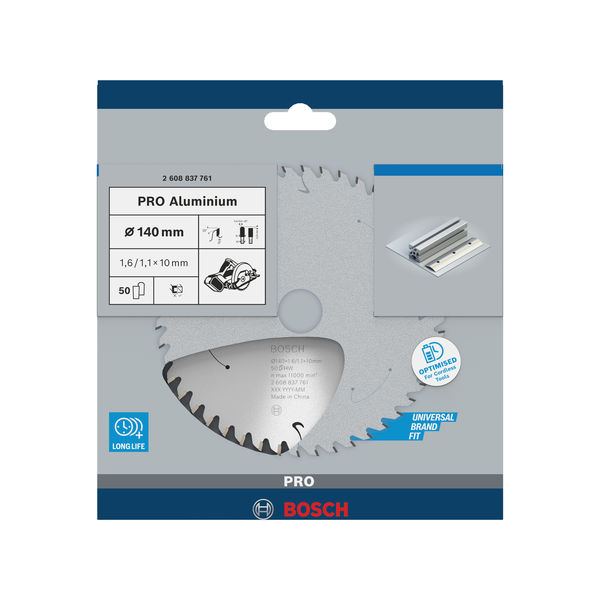 Hoja de sierra circular PRO Aluminium cordless, 140 x 1,6 x 10 mm